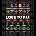 Love To All Ugly Christmas Sweater DTF Transfer - 5 Pack