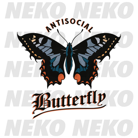 Antisocial Butterfly DTF Print  - 5 Pack