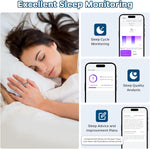 Revolutionary Smart Ring Health Tracker - Your Ultimate Waterproof Fitness Companion for Activity Monitoring, Sleep Tracking, and Heart Rate Insights in Stylish Silver