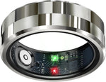 Revolutionary Smart Ring Health Tracker - Your Ultimate Waterproof Fitness Companion for Activity Monitoring, Sleep Tracking, and Heart Rate Insights in Stylish Silver