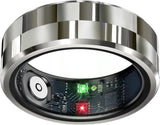 Revolutionary Smart Ring Health Tracker - Your Ultimate Waterproof Fitness Companion for Activity Monitoring, Sleep Tracking, and Heart Rate Insights in Stylish Silver