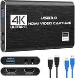 Elevate Your Streaming Experience with the 4K HDMI Video Capture Card - 1080P 60FPS for Nintendo Switch, Xbox, PS4, and More!