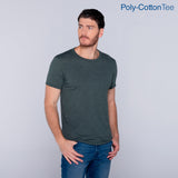 Poly-Cotton Adult Unisex Crew Neck Short Sleeve T Shirt