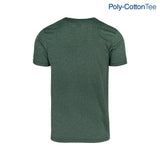 Poly-Cotton Adult Unisex Crew Neck Short Sleeve T Shirt