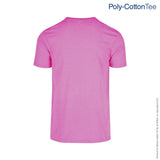Poly-Cotton Adult Unisex Crew Neck Short Sleeve T Shirt