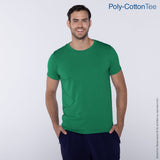 Poly-Cotton Adult Unisex Crew Neck Short Sleeve T Shirt