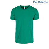 Poly-Cotton Adult Unisex Crew Neck Short Sleeve T Shirt