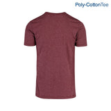Poly-Cotton Adult Unisex Crew Neck Short Sleeve T Shirt