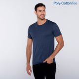 Poly-Cotton Adult Unisex Crew Neck Short Sleeve T Shirt