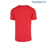 Poly-Cotton Adult Unisex Crew Neck Short Sleeve T Shirt