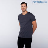 Poly-Cotton Adult Unisex Crew Neck Short Sleeve T Shirt