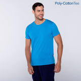 Poly-Cotton Adult Unisex Crew Neck Short Sleeve T Shirt
