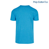 Poly-Cotton Adult Unisex Crew Neck Short Sleeve T Shirt