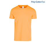 Poly-Cotton Adult Unisex Crew Neck Short Sleeve T Shirt