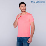 Poly-Cotton Adult Unisex Crew Neck Short Sleeve T Shirt