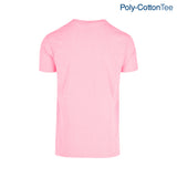 Poly-Cotton Adult Unisex Crew Neck Short Sleeve T Shirt
