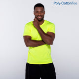 Poly-Cotton Adult Unisex Crew Neck Short Sleeve T Shirt