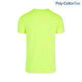 Poly-Cotton Adult Unisex Crew Neck Short Sleeve T Shirt