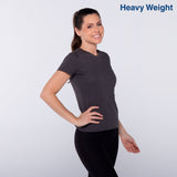 Women’s Heavy Weight Crew Neck Short Sleeve Silhouette T-Shirt