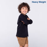 Yazbek N0304 Kids Heavyweight Long-Sleeve Blank T-Shirt