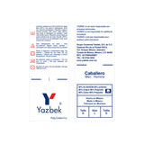 Yazbek C0354 adult poly-cotton long-sleeve blank T-shirt in Heather Black