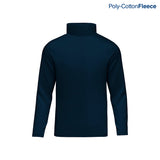 Yazbek C0703 adult quarter-zip blank sweatshirt in Navy