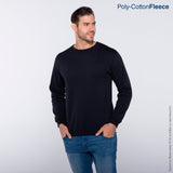 Yazbek C0700 adult crewneck blank sweatshirt in Black
