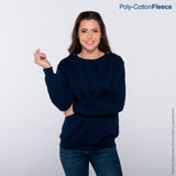 Yazbek C0700 adult crewneck blank sweatshirt in Navy