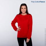 Yazbek C0700 adult crewneck blank sweatshirt in Red