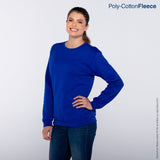 Yazbek C0700 adult crewneck blank sweatshirt in Royal