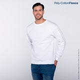 Yazbek C0700 adult crewneck blank sweatshirt in White