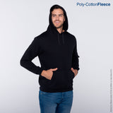 Yazbek C0701 adult pullover blank hoodie in Black