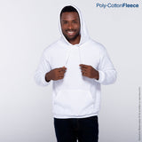 Yazbek C0701 adult pullover blank hoodie in White