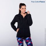 Yazbek C0702 adult full-zip blank hoodie in Black
