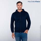 Yazbek C0702 adult full-zip blank hoodie in Navy