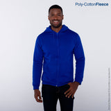 Yazbek C0702 adult full-zip blank hoodie in Royal