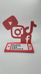 Social media tap and go stand