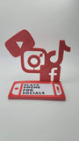 Social media tap and go stand