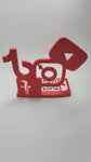 Social media tap and go stand