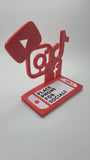Social media tap and go stand
