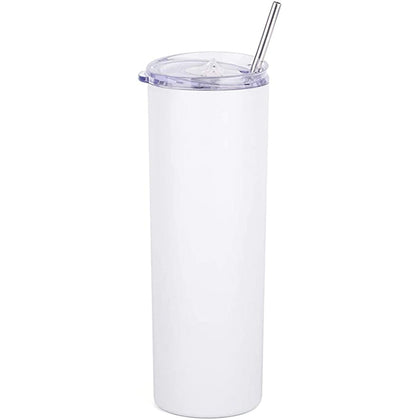 20oz Sublimation Tumbler With Plastic Straw