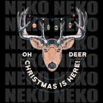 Oh Deer Christmas Is Here DTF Transfer