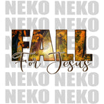 Fall For Jesus DTF Transfer