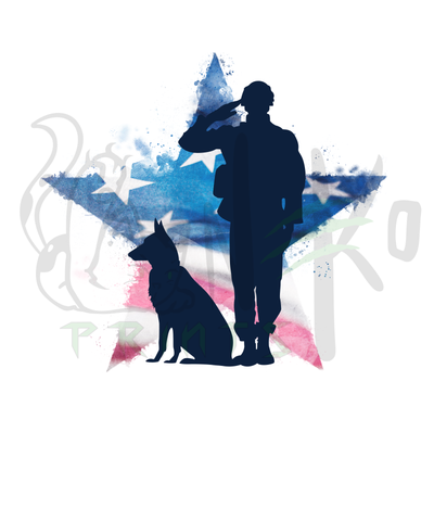 Soldier And Dog Veteran Star PNG