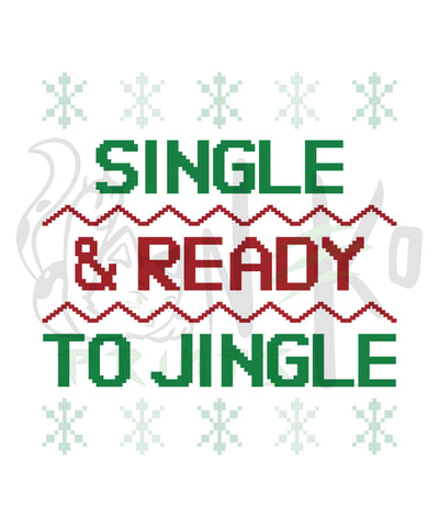Single And Ready to Jingle Holiday PNG